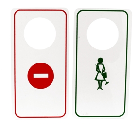 Door Hangers DO NOT DISTURB  MAKE UP My ROOM Plastic Door Hanger