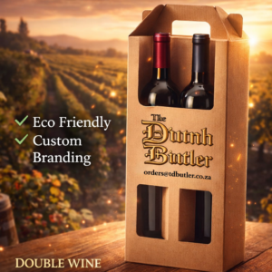 Kraft Double 750ml Wine Bottle Gift Box