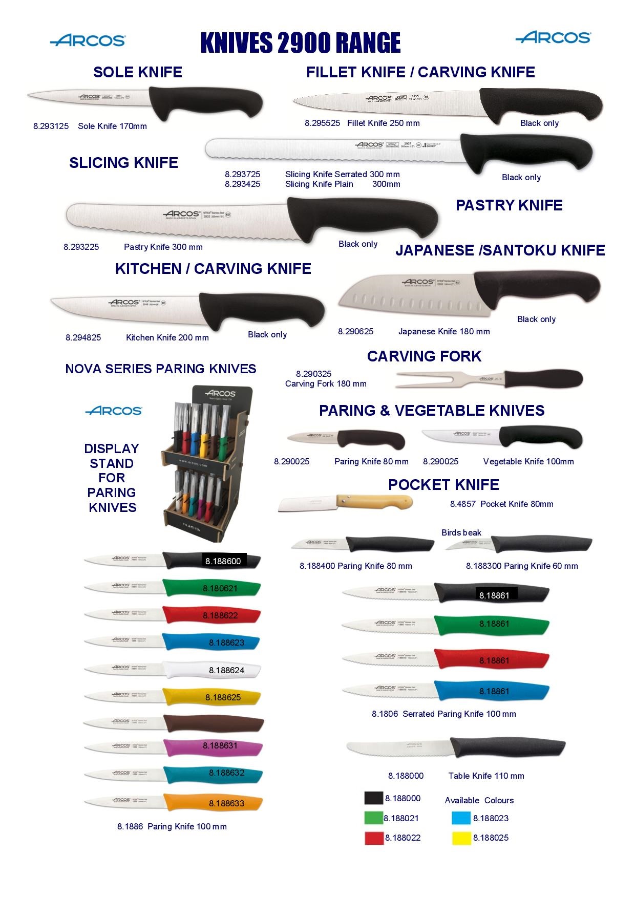 Arcos Riviera Kitchen Knifes - Image 3