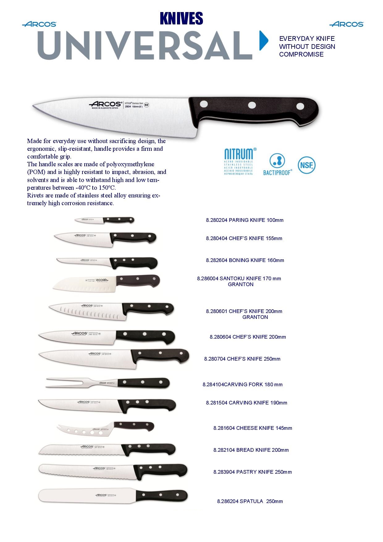 Arcos Riviera Kitchen Knifes - Image 4