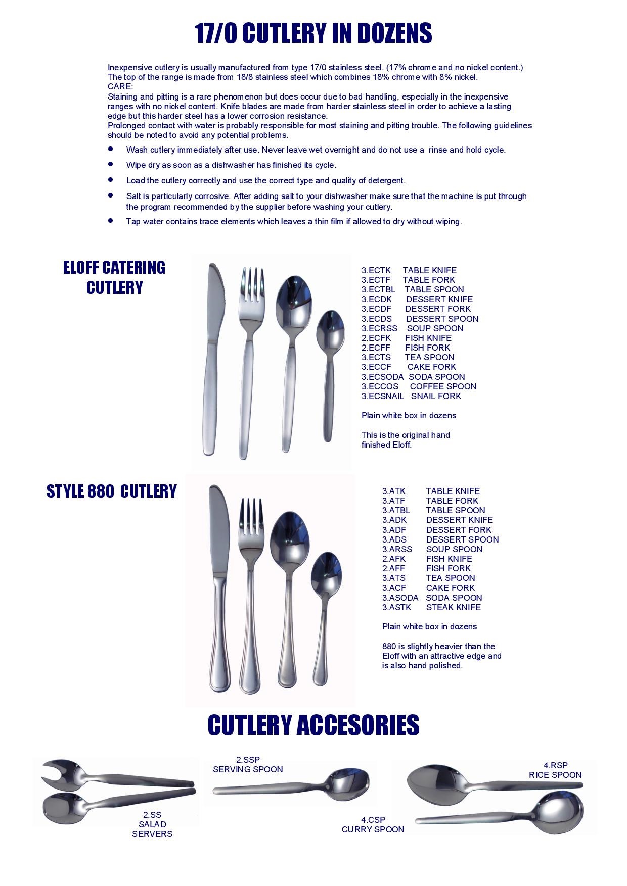 17.0 Eloff Cutlery in Dozens