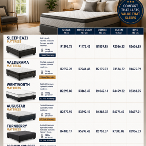 HOSPITALITY RANGE Mattresses Only